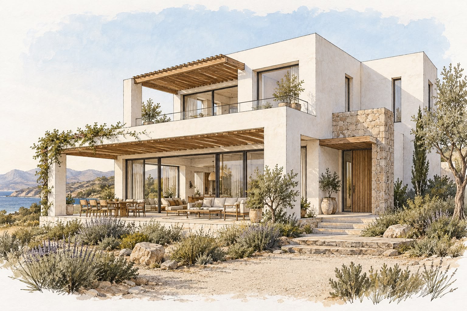 Modelo de casa Mediterránea de FORCRET